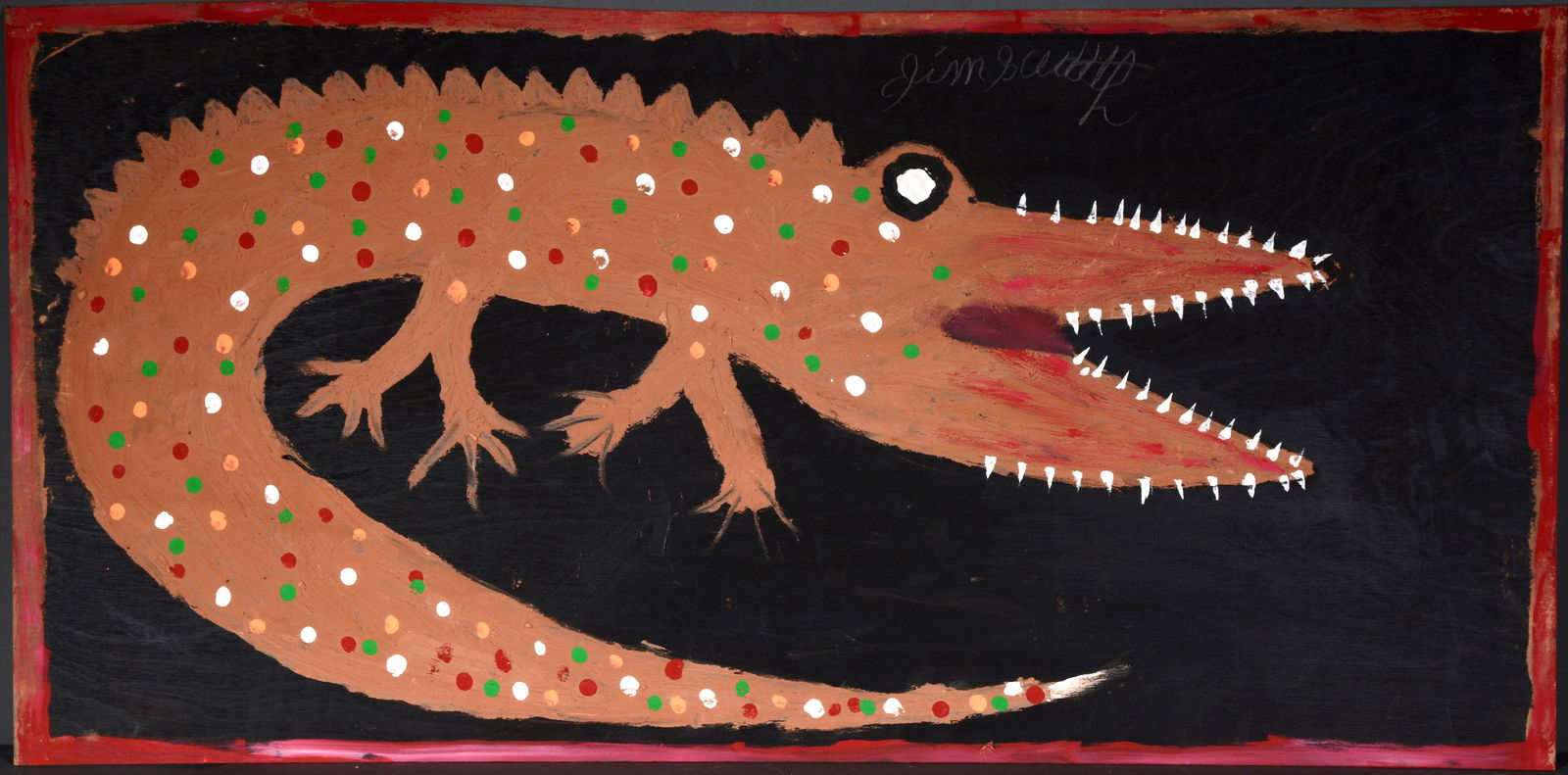 Jimmy Lee Sudduth. Large Alligator. (1 of 4)