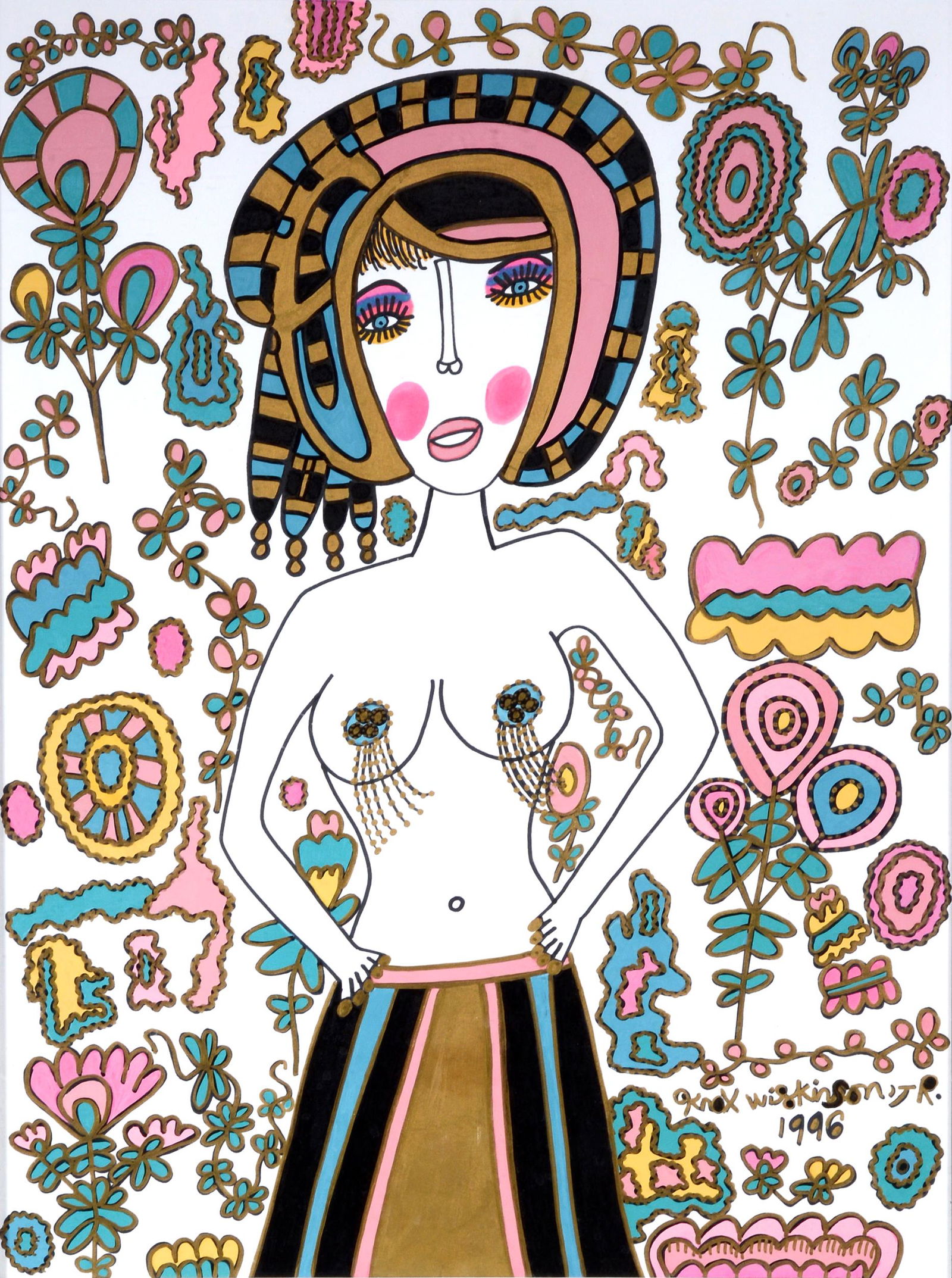 Knox Wilkinson. Beautiful Topless Woman. (1 of 5)