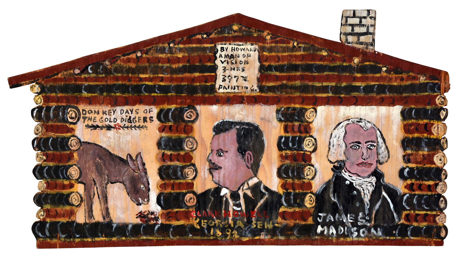 Howard Finster. Donkey Days Of Gold Diggers. (1 of 10)