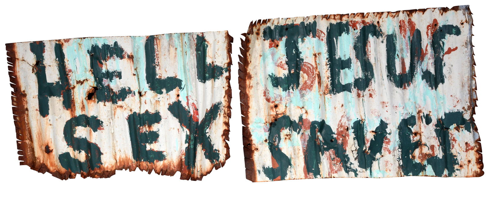 Rev. W.C. Rice. Signs from Cross Garden. (1 of 9)