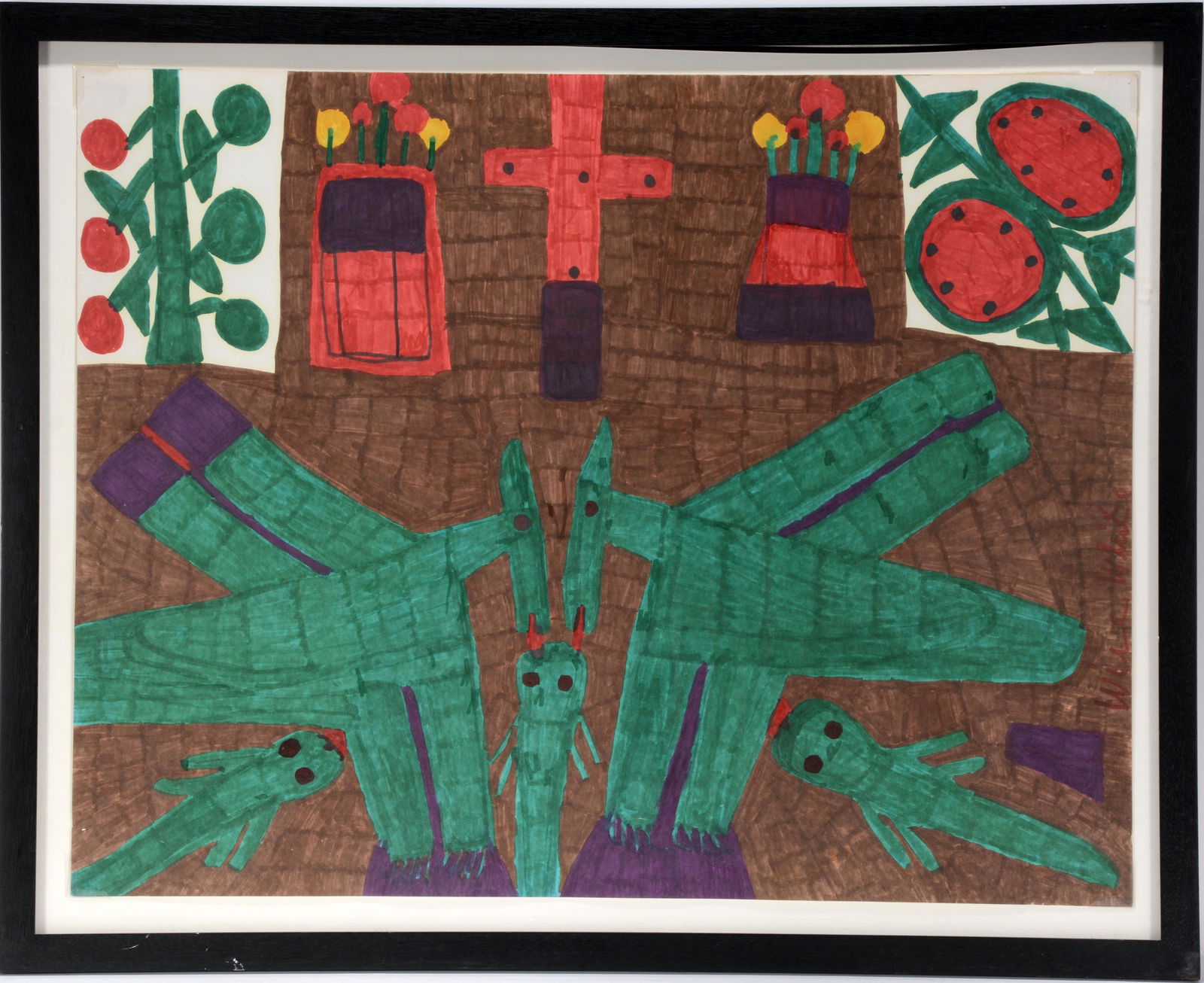 Willie White. Green Birds. (1 of 1)