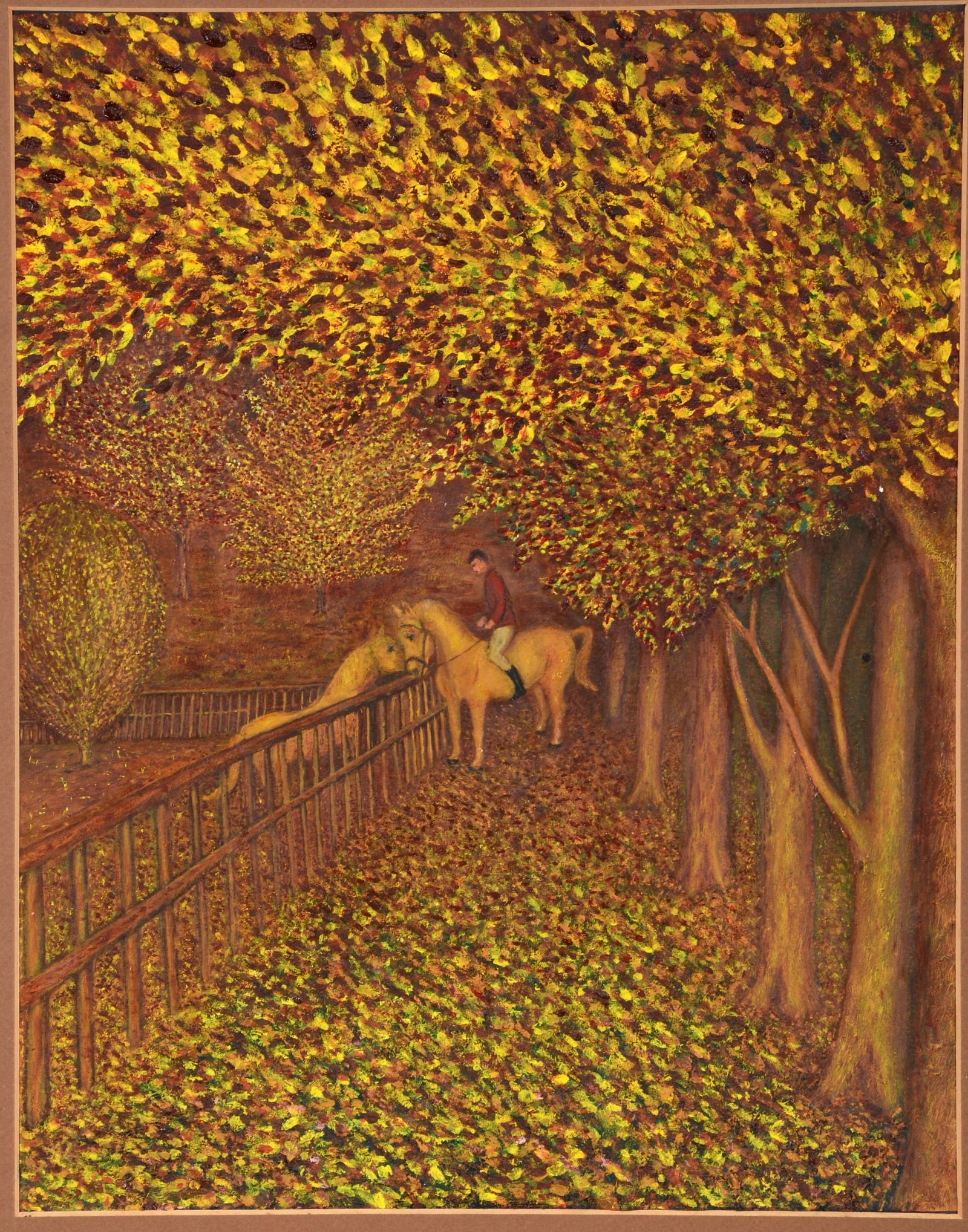 Rider On Horseback With Fall Foliage. (1 of 4)