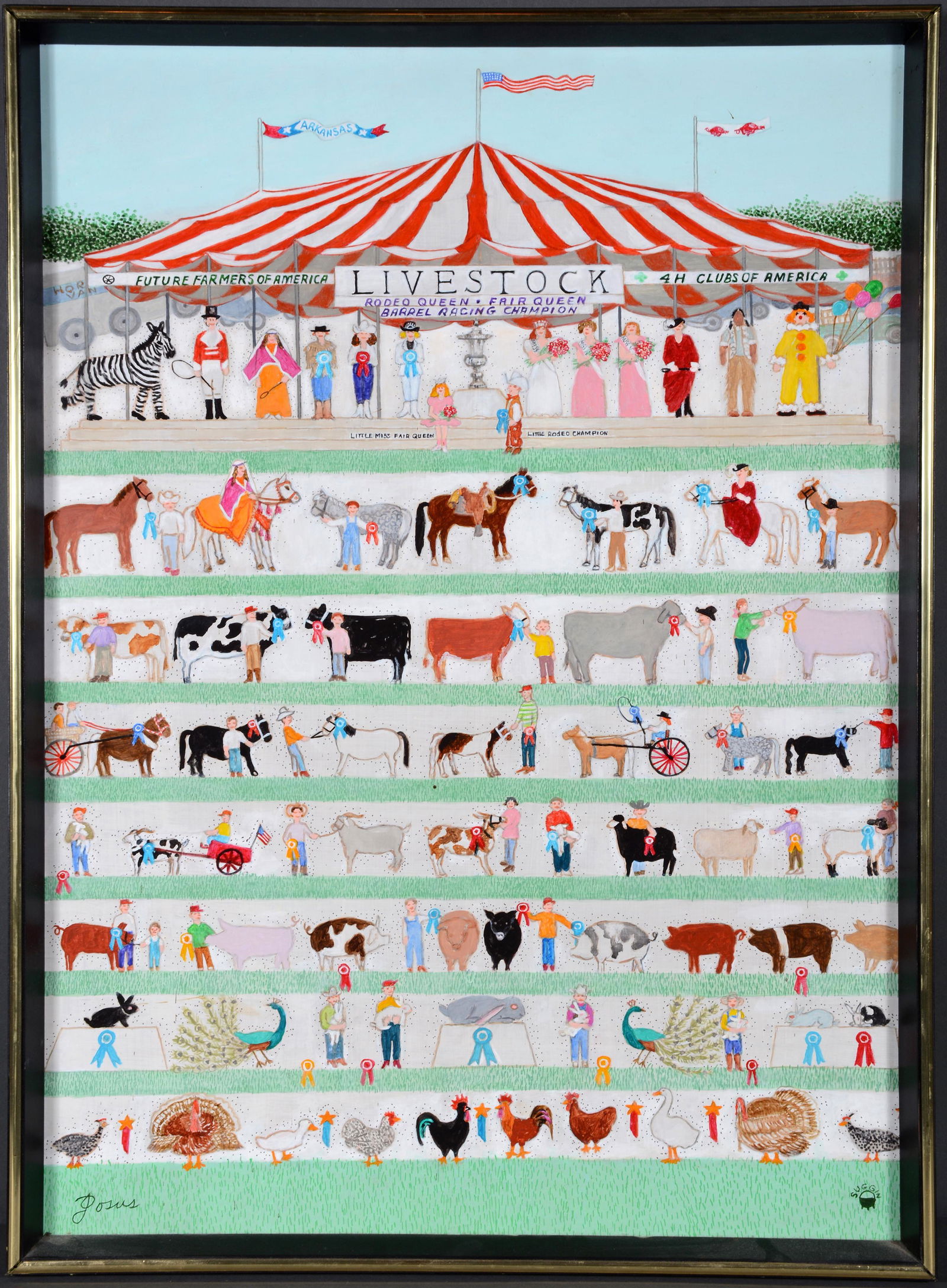 Josephine Graham (Suggin). Livestock Tent. (1 of 5)