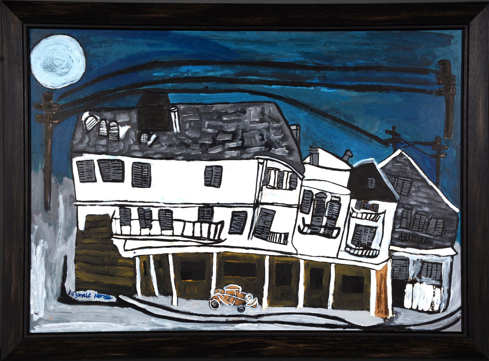 Reginald Mitchell. Neighborhood At Night. (1 of 2)