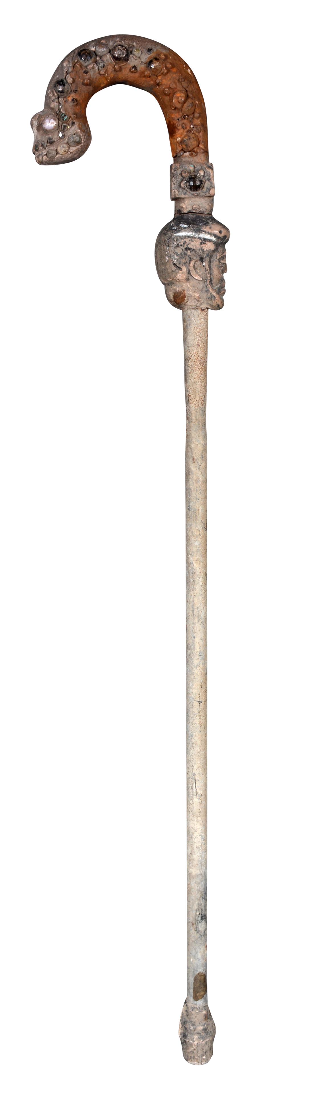 Stick Dog Bob. Man's Bust Walking Cane. (1 of 6)