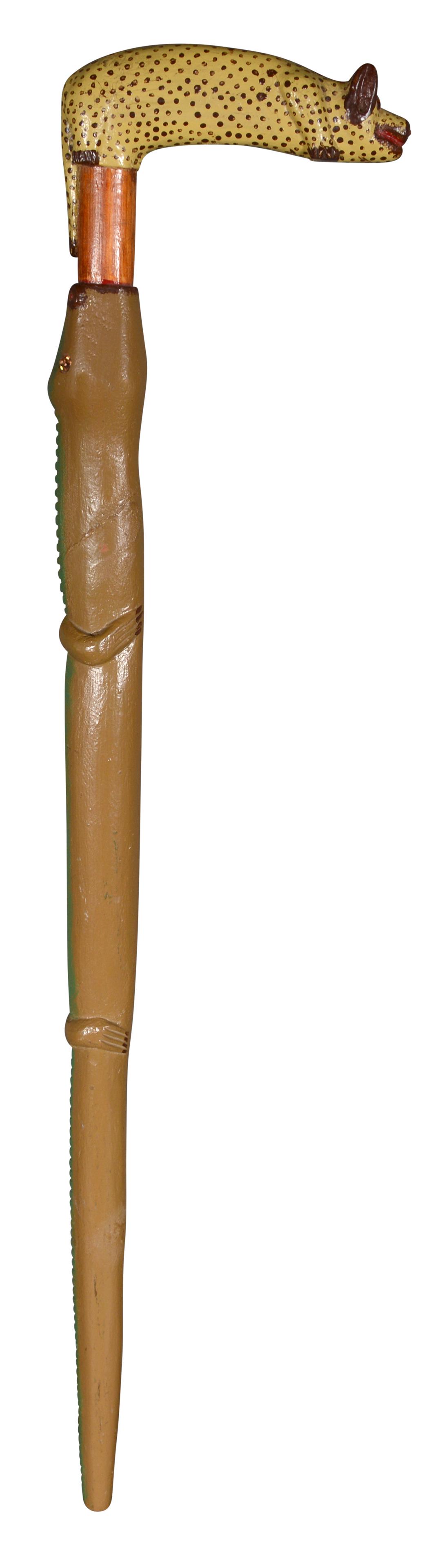 Denzil Goodpaster. Gator Pig Walking Cane. (1 of 7)