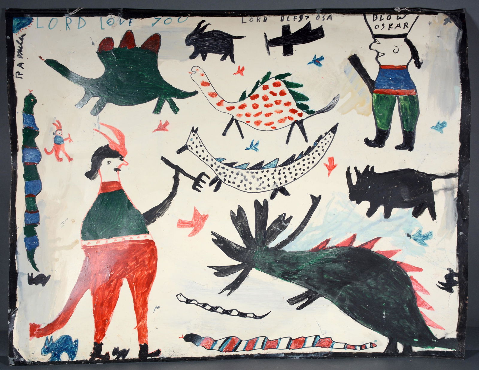 R.A. Miller. Multi-Figure Painting. (1 of 3)