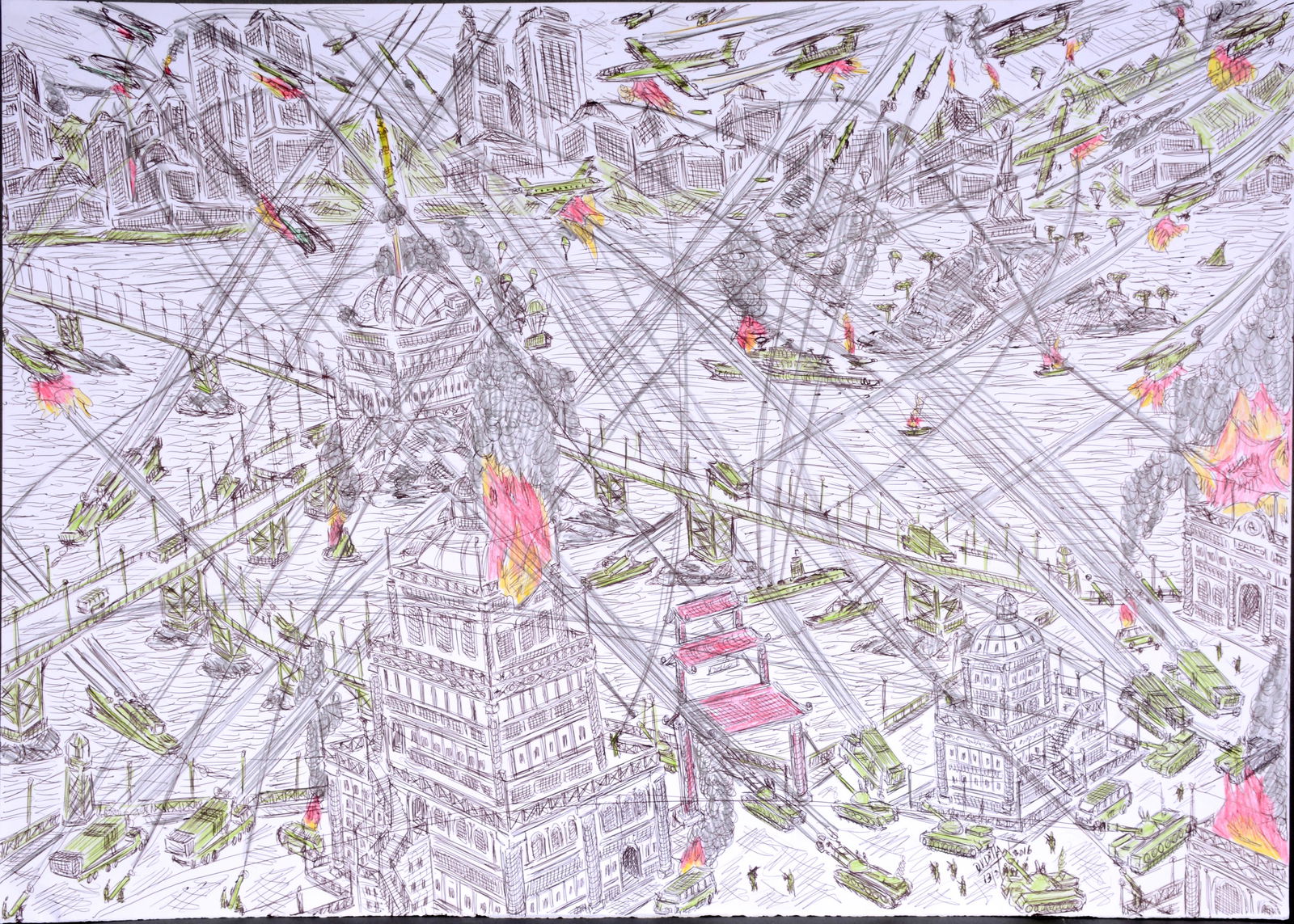 Damian Valdes Dilla. War Torn City. (1 of 4)