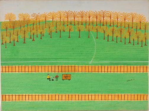 Antoinette Schwab All the Way to Monteray.: Oil on canvas. Signed and dated, Nov. 1981. Excellent condition. 40" x 30". Est. $1,000-2,000. Ship: $125