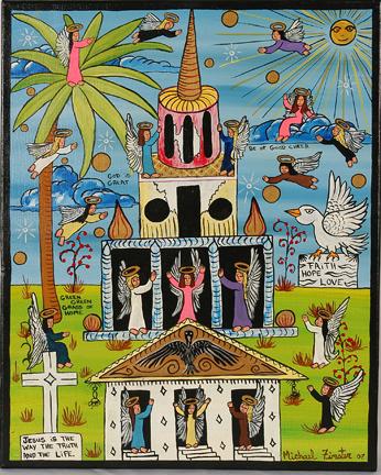 Michael Finster Faith, Hope and Love, #5,832.: Oil on canvas. Signed and dated, 2007. Excellent condition. 16" x 20". Est. $200-400. Ship: $35