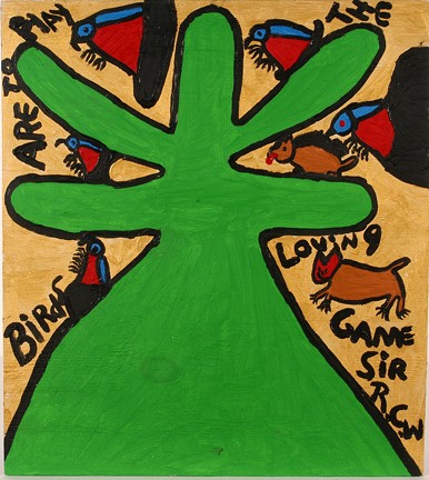 Ruby Williams Birds Play The Loving Game.: Paint on board. Signed. Excellent condition. 21.5" x 24". Est. $200-300. Ship: $35