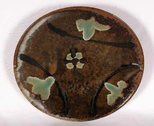 Shoji Hamada (attributed). Decorated Plate.: Fired studio pottery with glaze. Mint condition. 11"diameter. Provenance: Howard Campbell. Est. $1,000-2,000. Ship: $35