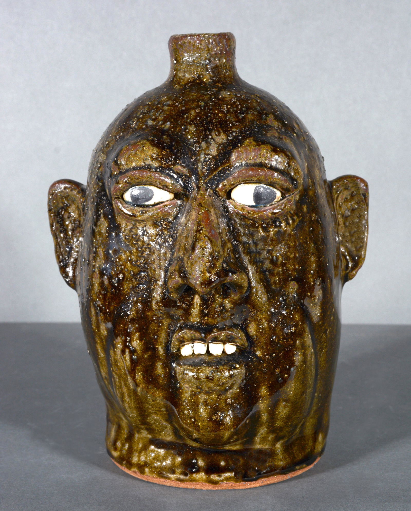 Lanier Meaders. Far Away Eyes Face Jug. (1 of 6)
