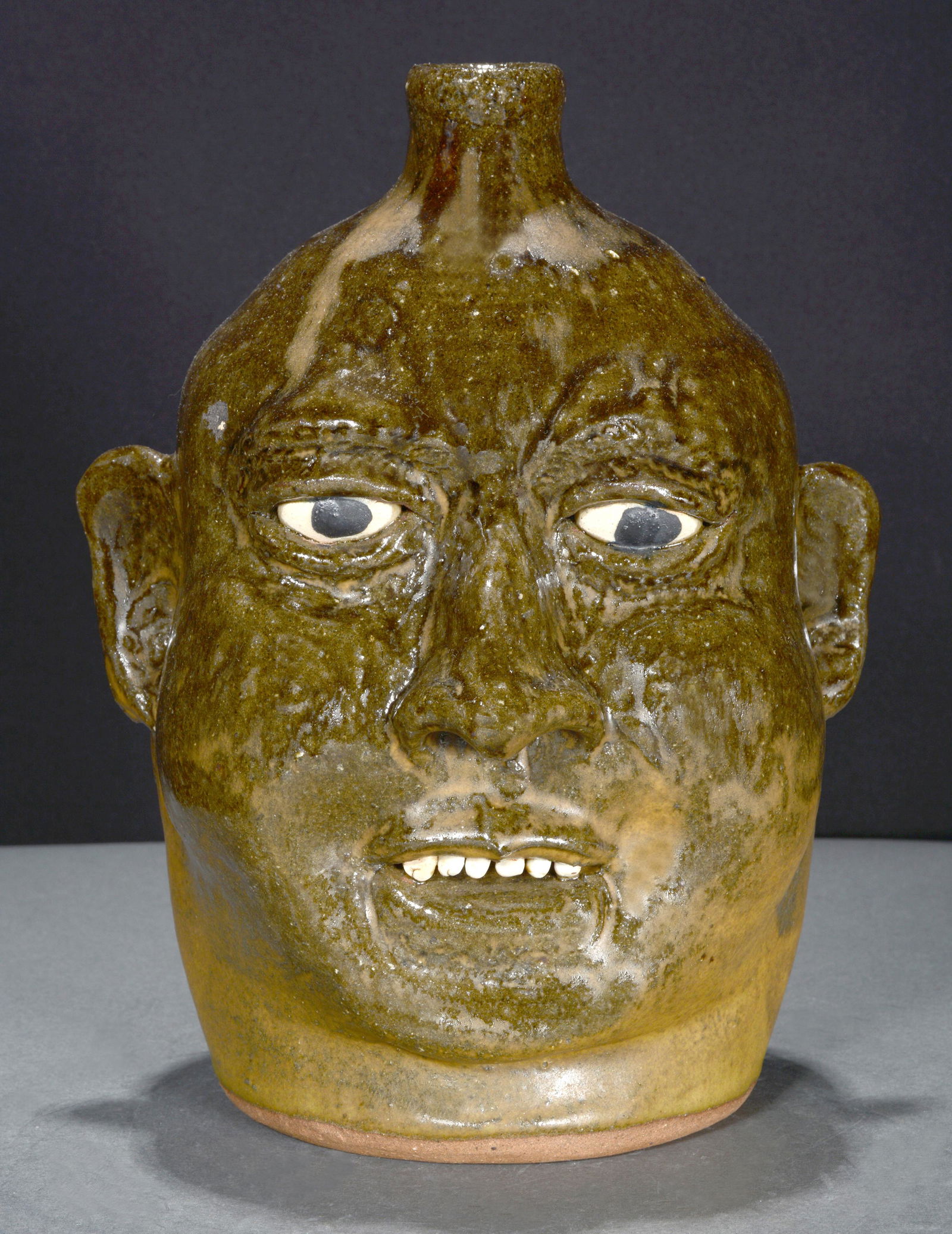 Lanier Meaders. Lazy Eye Face Jug. (1 of 6)
