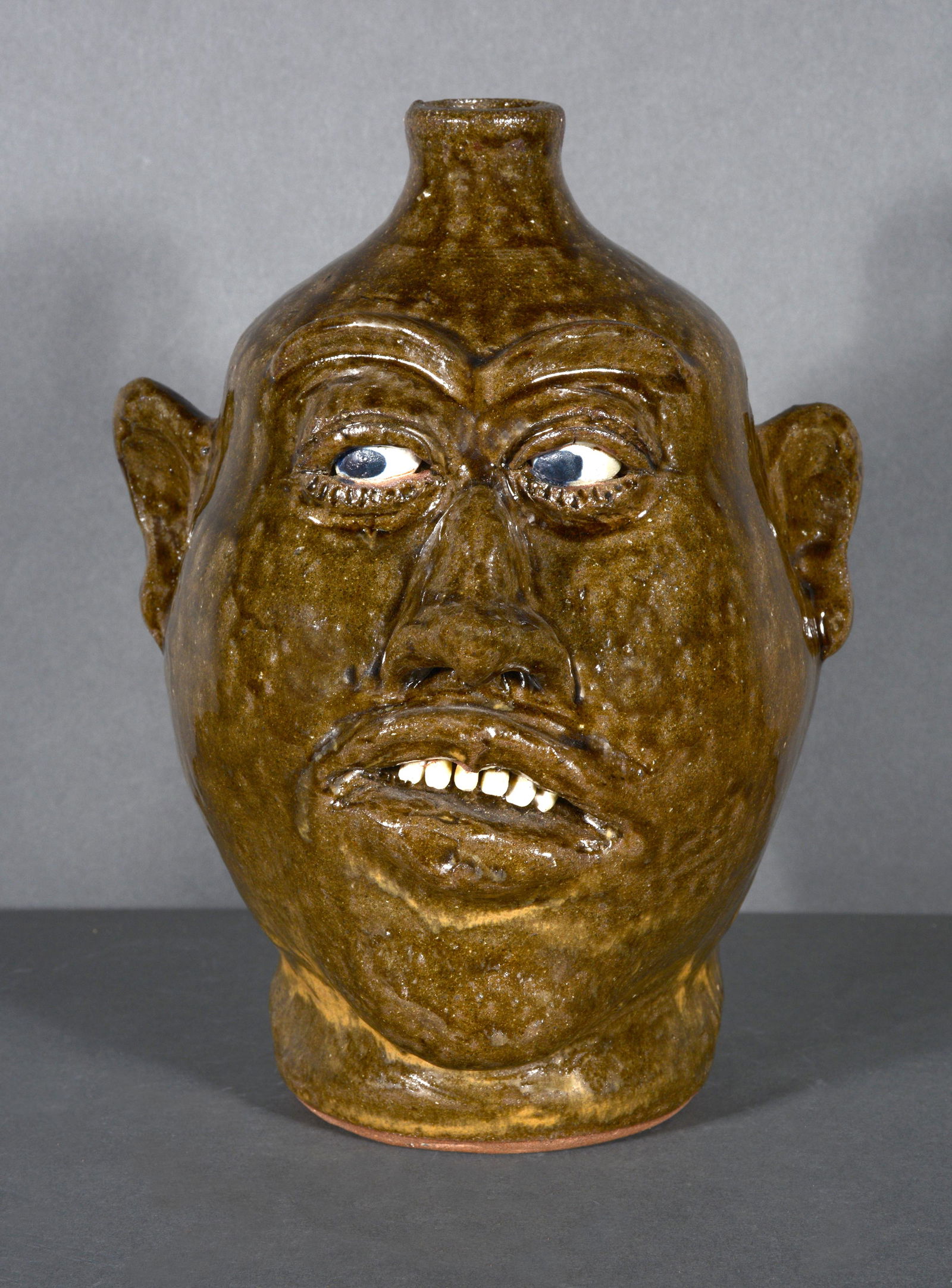 Lanier Meaders. Side Eye Face Jug. (1 of 5)