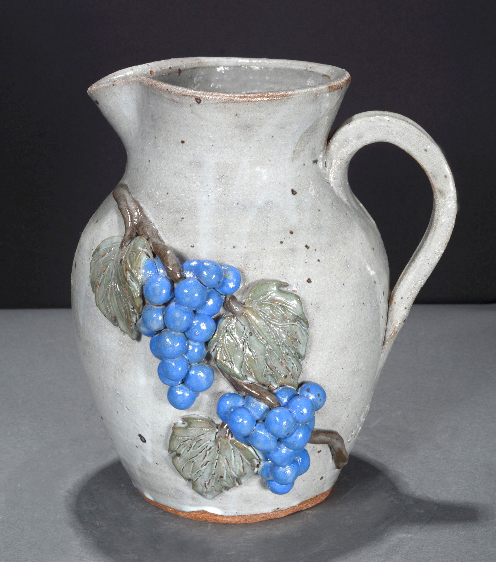 Anita Meaders. Grape Decorated Pitcher. (1 of 2)