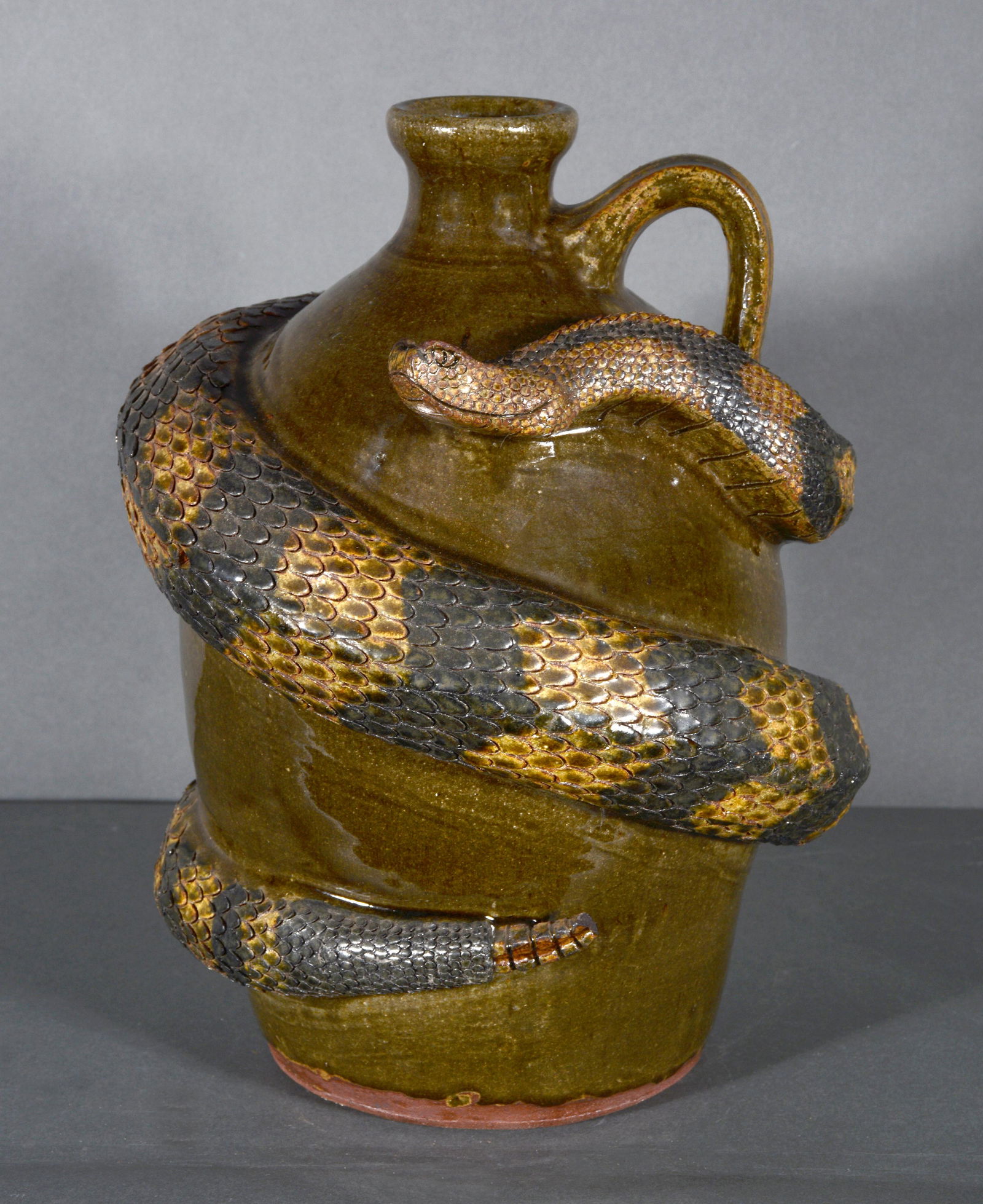 Michael & Melvin Crocker. Snake Jug. (1 of 4)
