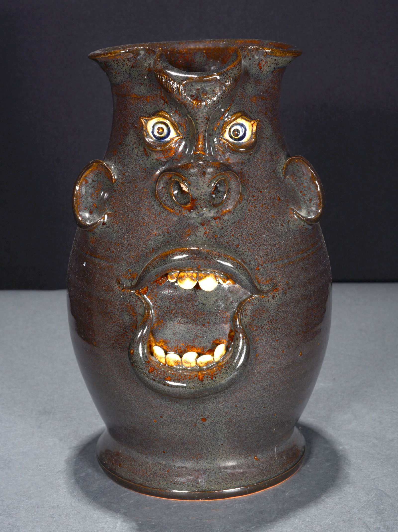 Roger Corn. Open Mouth Pitcher. (1 of 3)