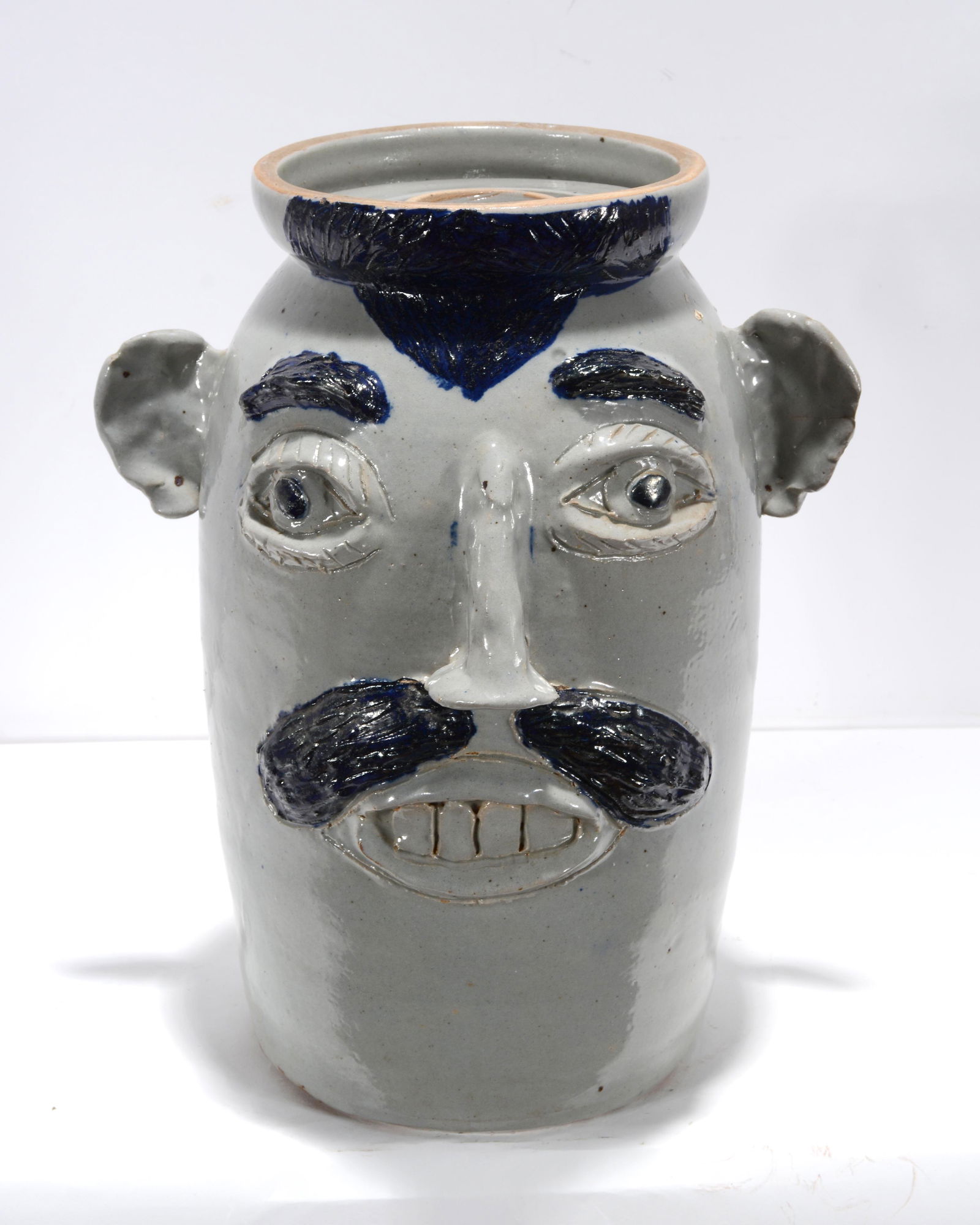 Jerry Brown. Three Gallon Face Churn. (1 of 3)