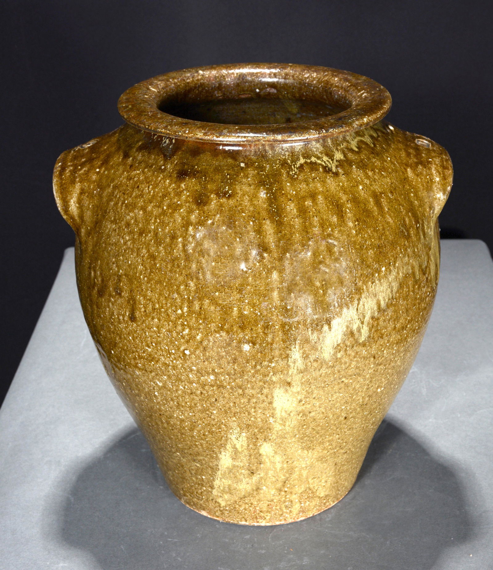 Daniel Seagle. 2 Gallon Fluted Rim Storage Jar. (1 of 6)