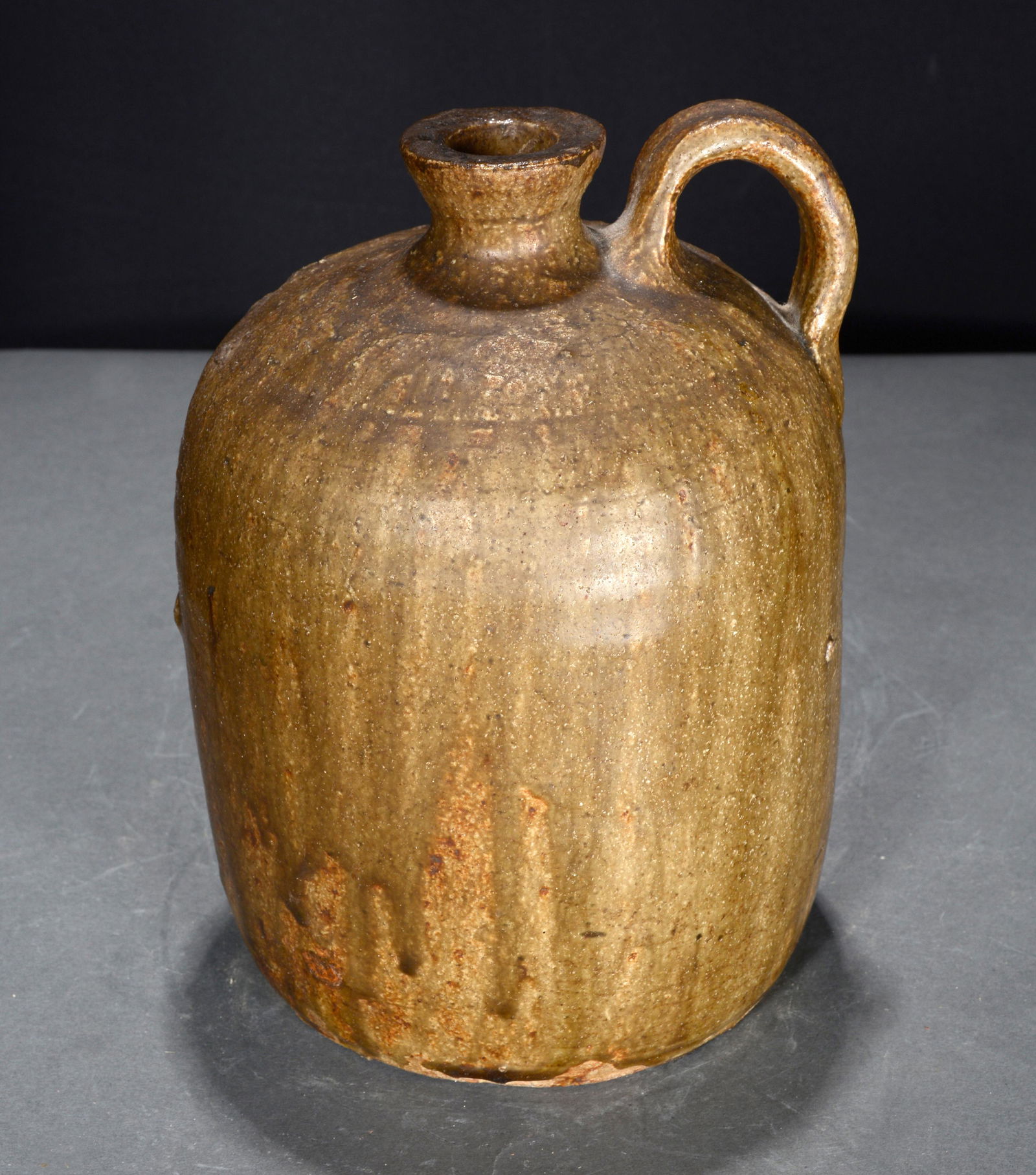 Early Thick Rim Whiskey Jug. (1 of 4)