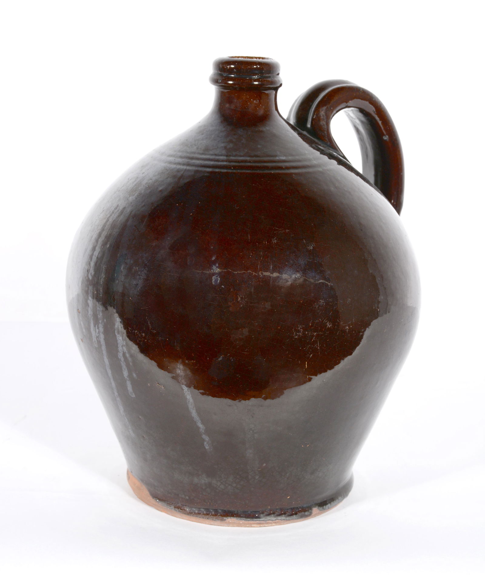 Dark Metallic Glazed Whiskey Jug. (1 of 3)