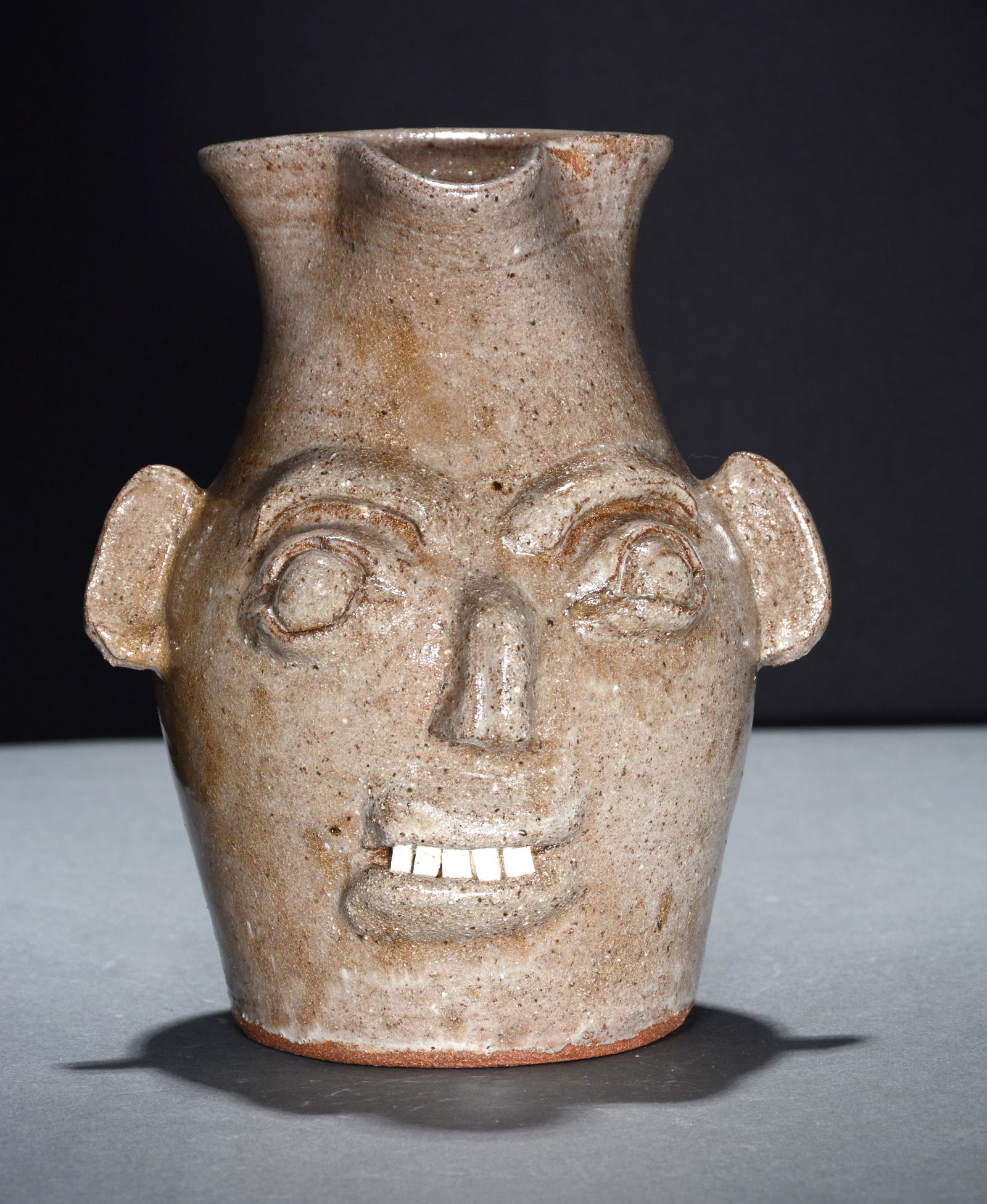 B.B. Craig. Bristol Glaze Face Pitcher. (1 of 7)