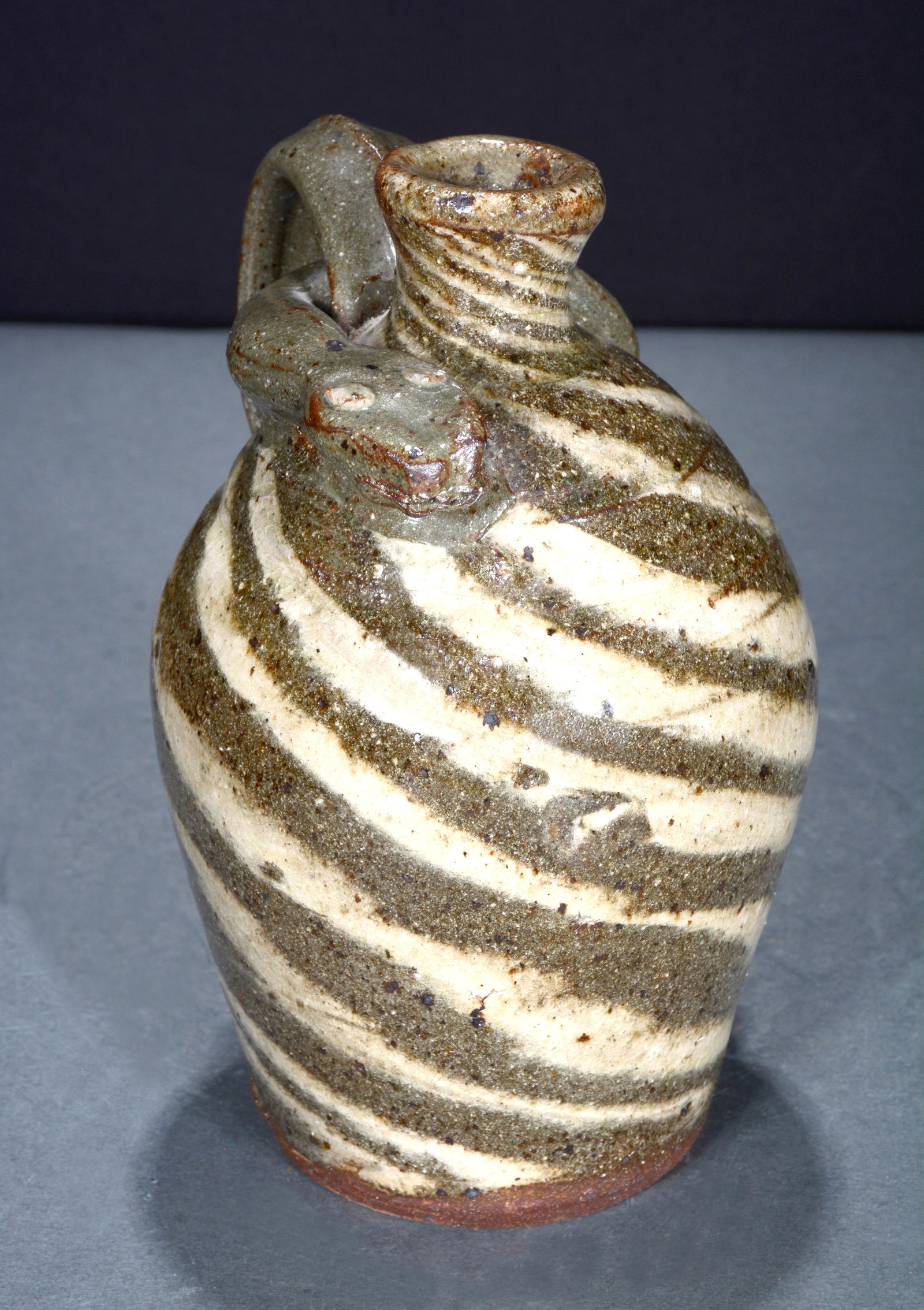 B.B. Craig. Two-Color Snake Jug. (1 of 3)