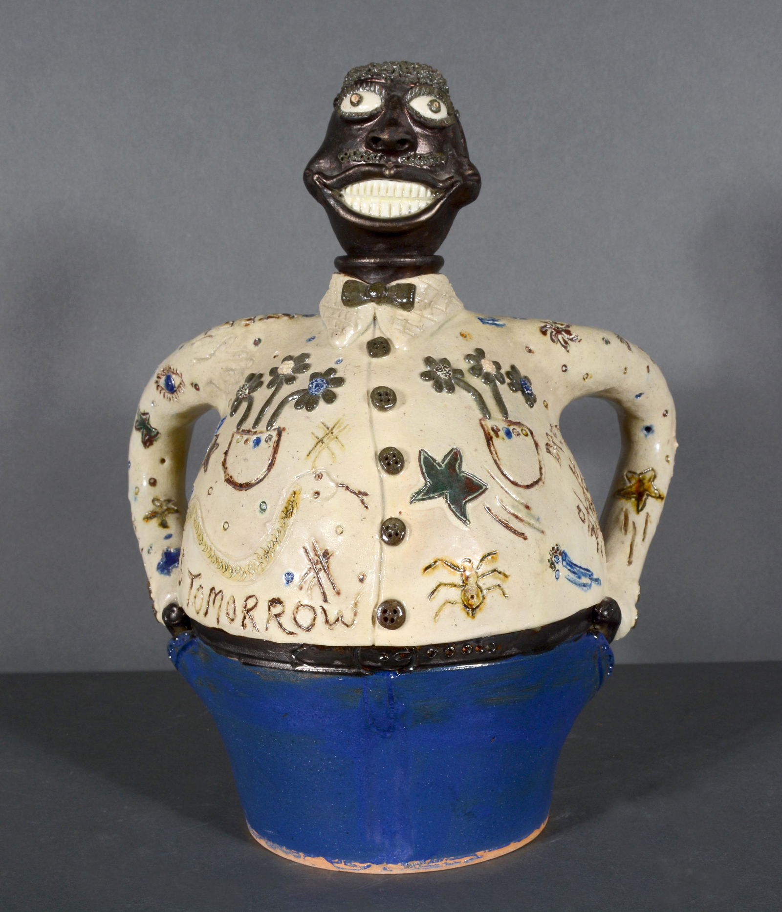 Billy Ray Hussey. Figural Jug. (1 of 5)