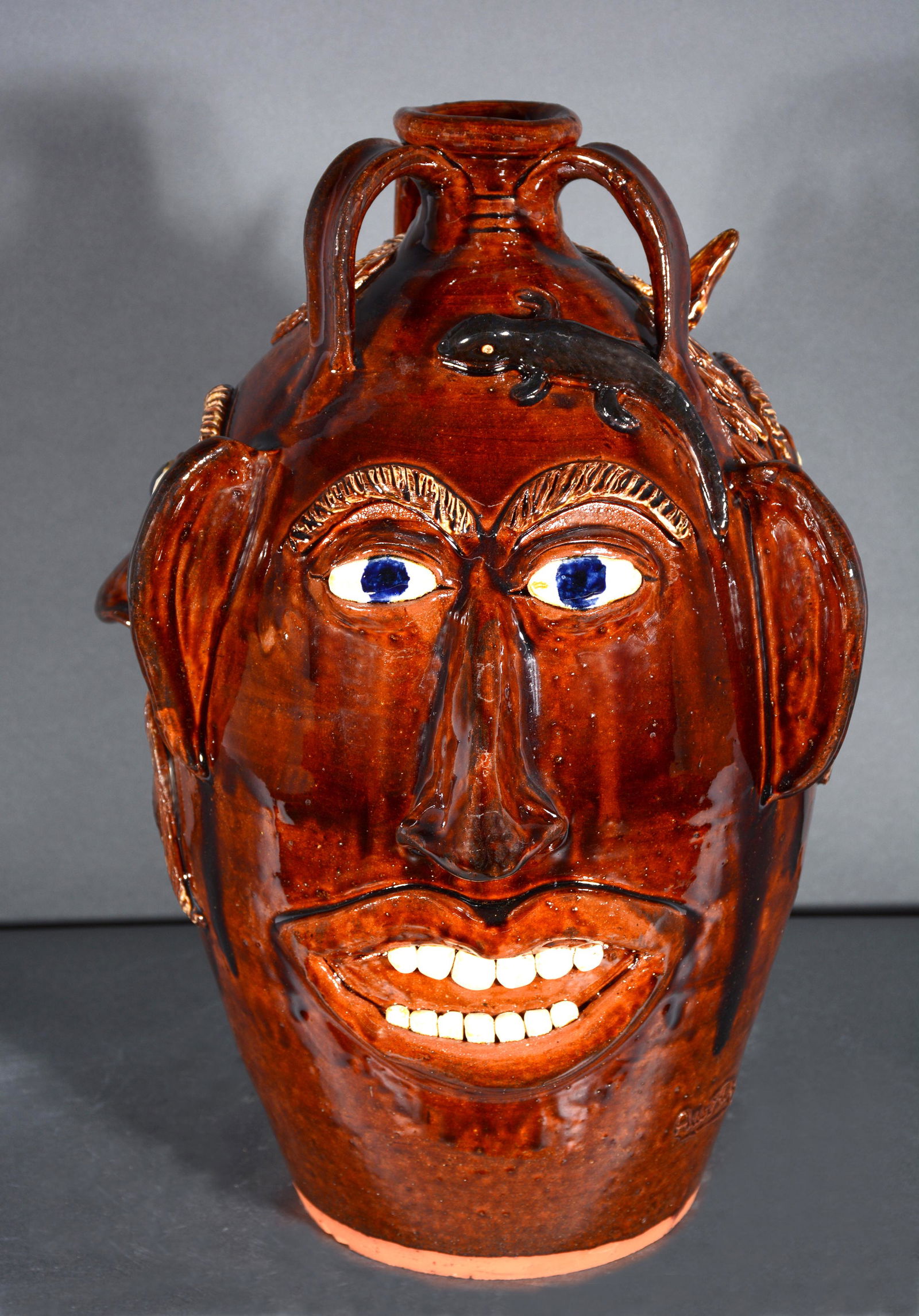 Albert Hodge. Triple Face Jug. (1 of 4)
