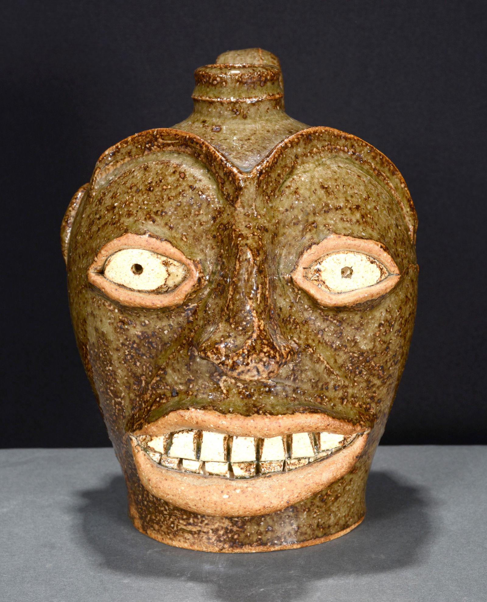 Stephen Ferrell. Edgefield Style Face Jug. (1 of 7)
