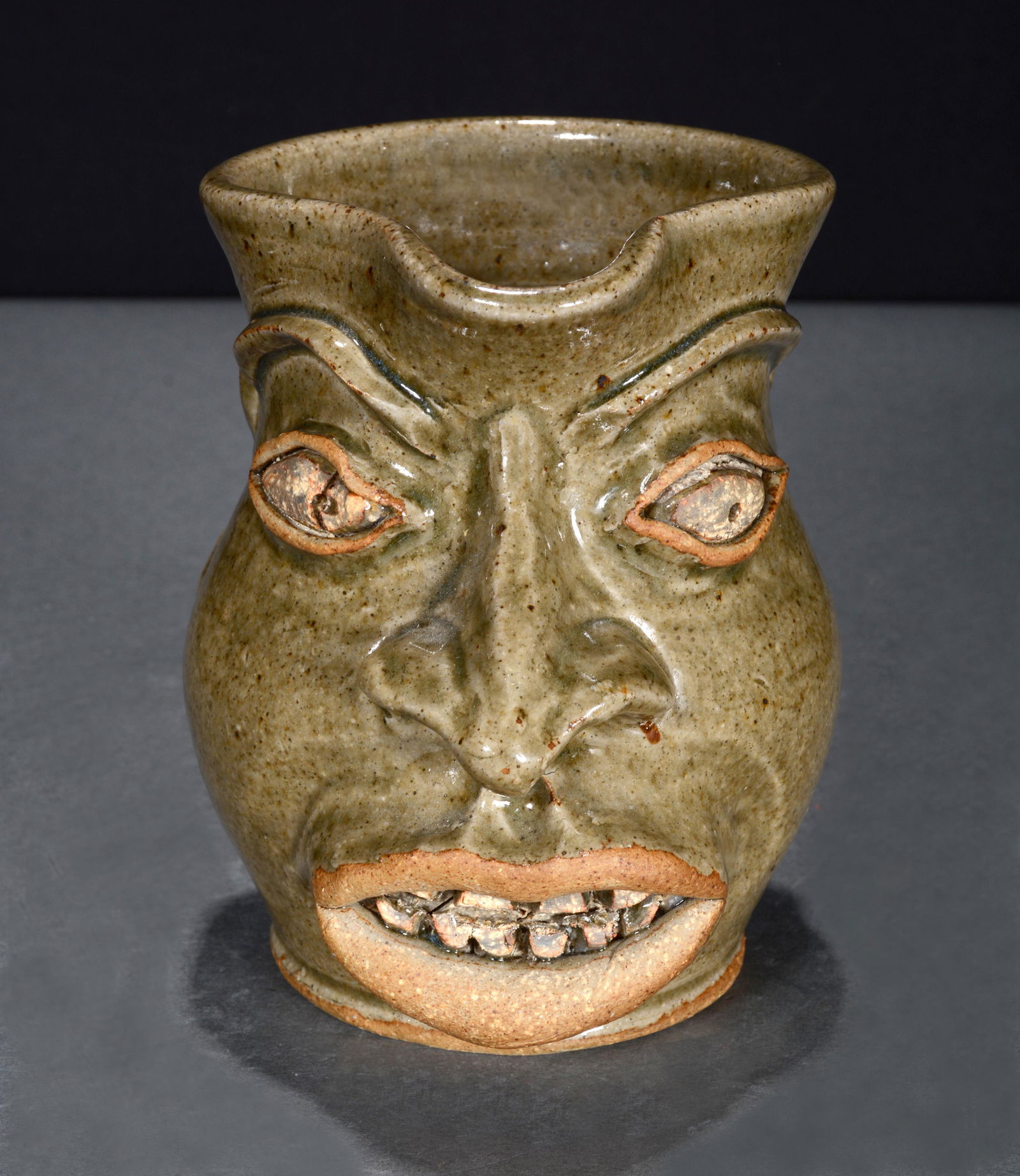 Stephen Ferrell. Edgefield-Inspired Face Pitcher. (1 of 4)