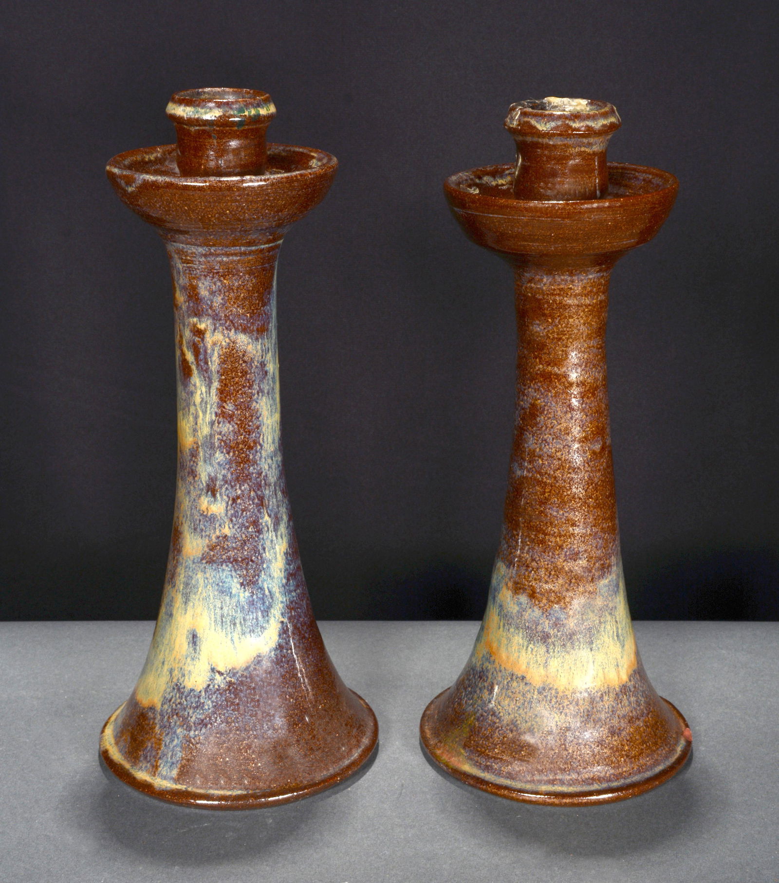 C.B. Craven - Teagueâ€™s. Tall Candlestick Holders. (1 of 2)