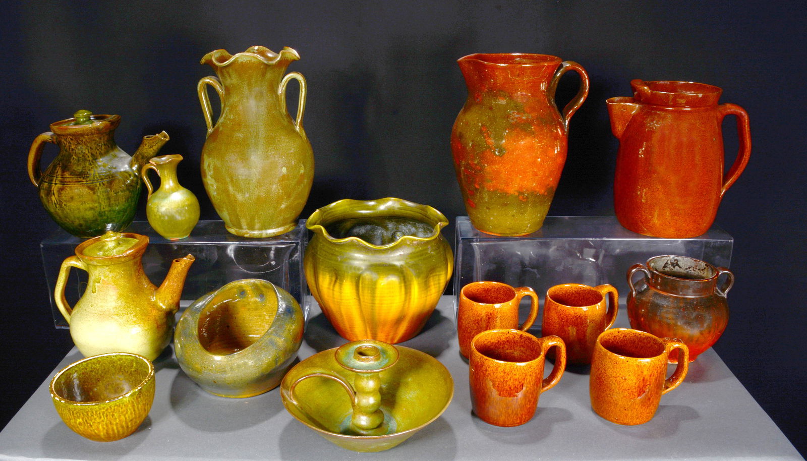 NC Art Potters. 15 Pottery Pieces. (1 of 3)