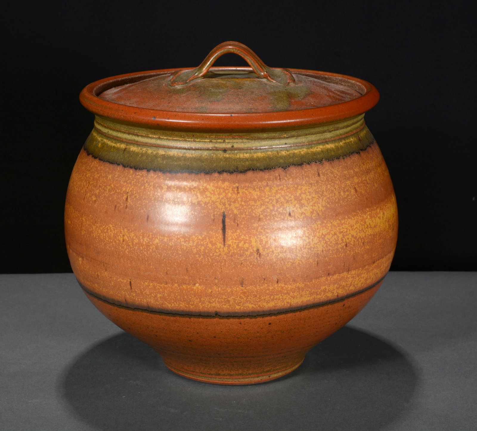 Bob Crystal. Soup Tureen.: Bob Crystal. Soup Tureen. 1999. Signed and dated. Mixed glazes. High fired stoneware. Mint condition. 11"h. Est. $200-400. Ship: $75