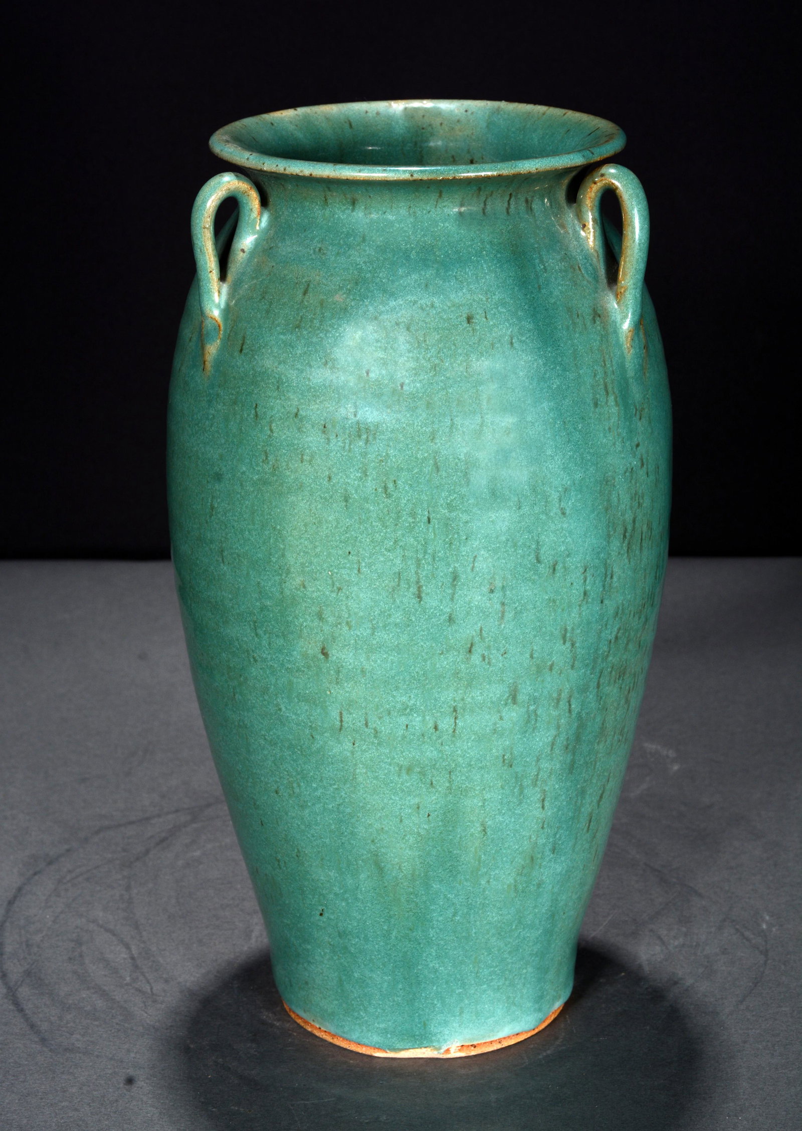 Terry King. Sea Moss Blue Green Vase. (1 of 3)
