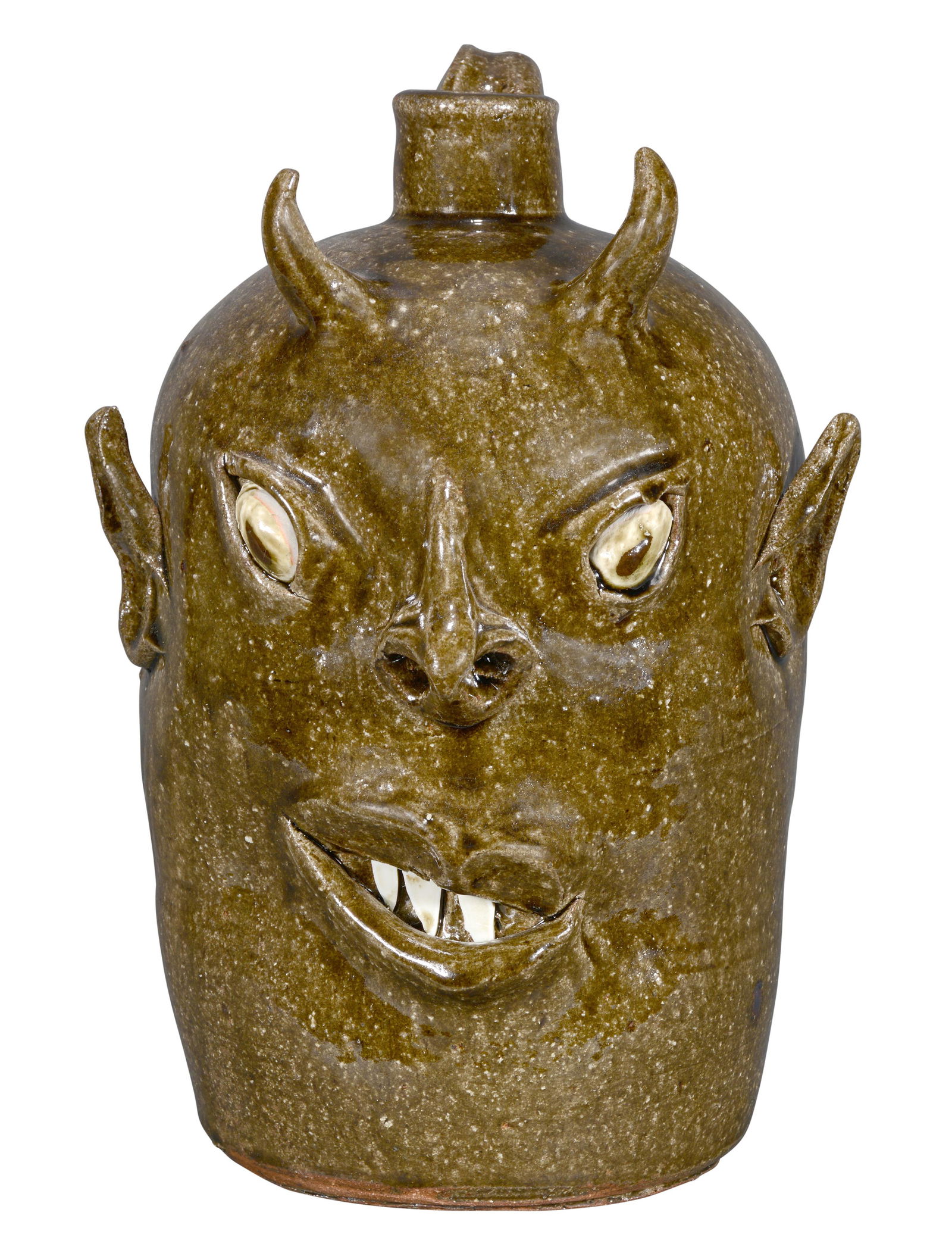 David Meaders. Large Devil Face Jug. (1 of 6)