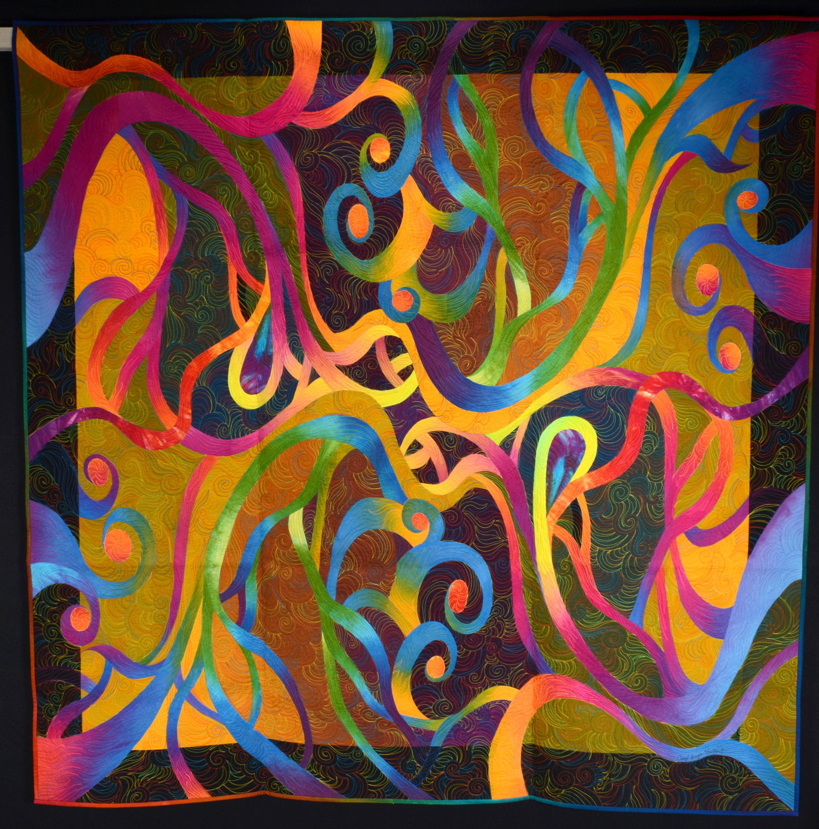 Caryl Bryer Fallert. Interaction #1 Quilt. (1 of 7)