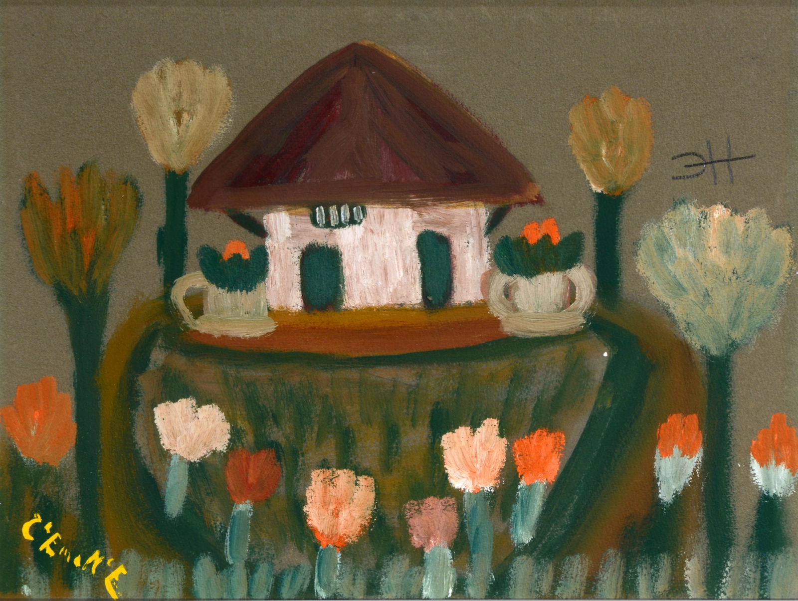 Clementine Hunter. African House. (1 of 9)