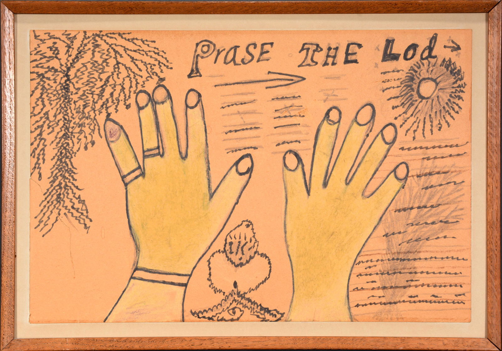 Nellie Mae Rowe. Prase The Lod (sic). (1 of 6)