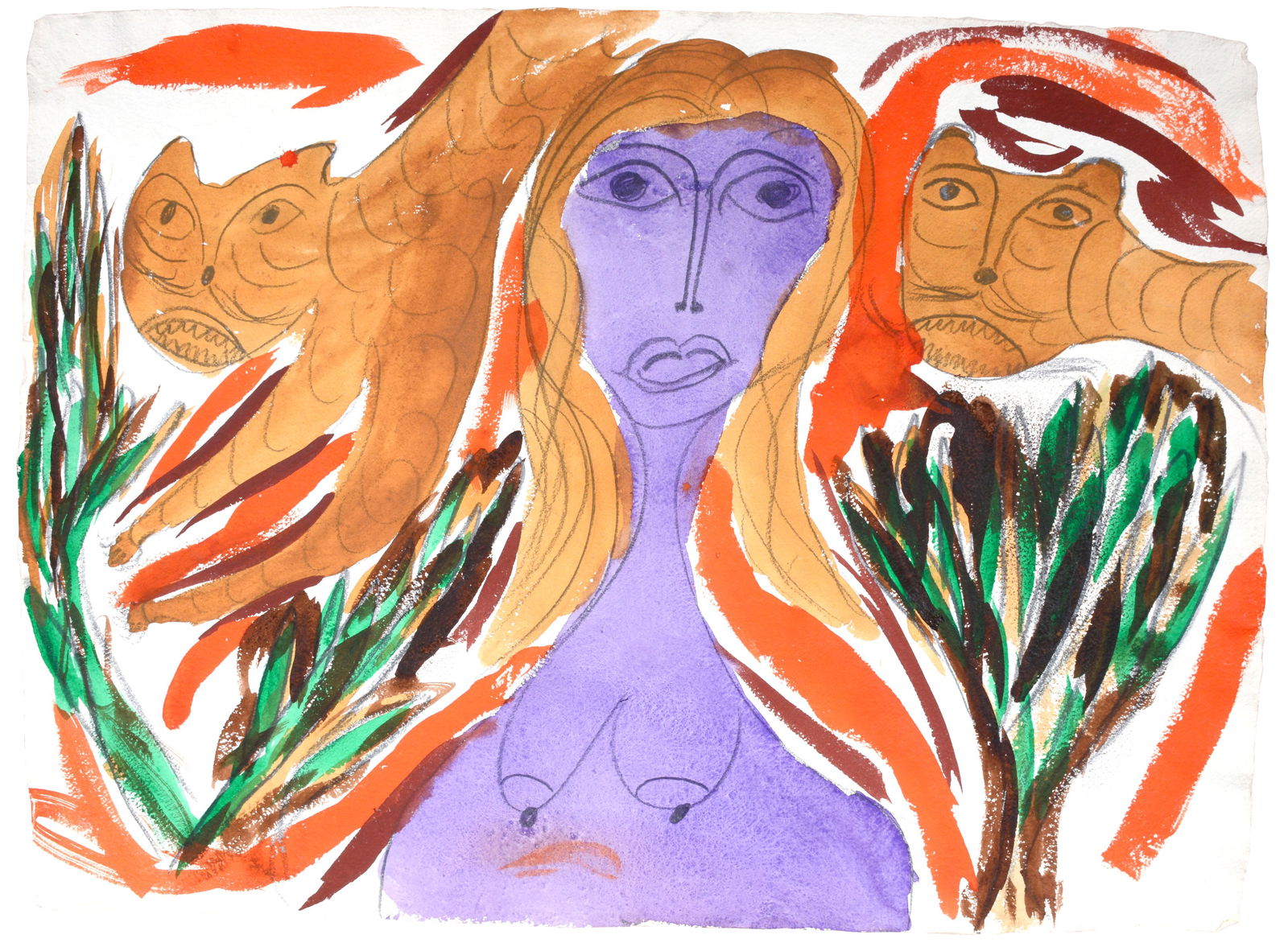 Thornton Dial. The Lady Stands By her Tiger. (1 of 8)