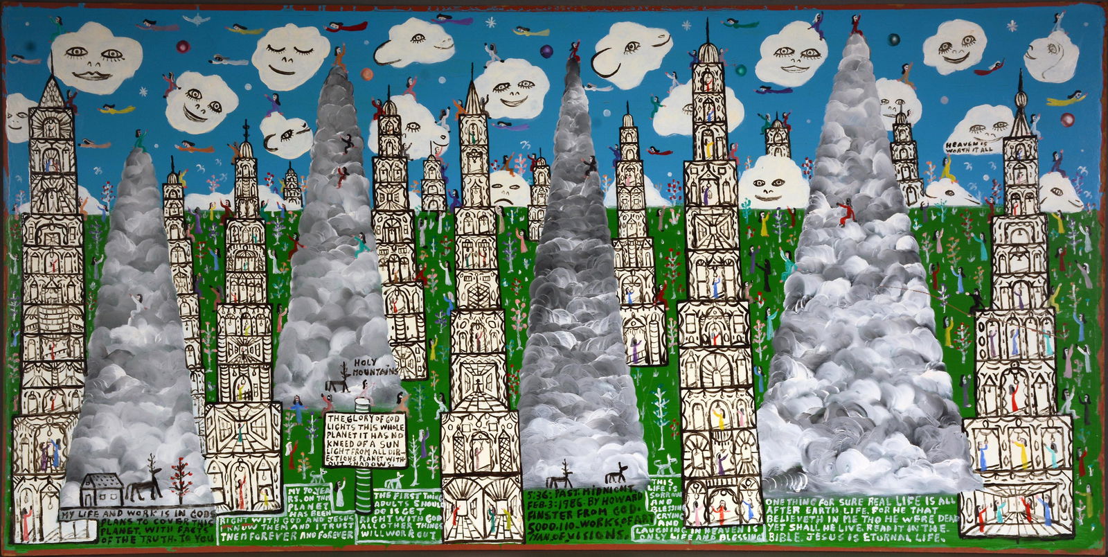 Howard Finster. The Glory of God Lights This Whole Planet. (1 of 12)