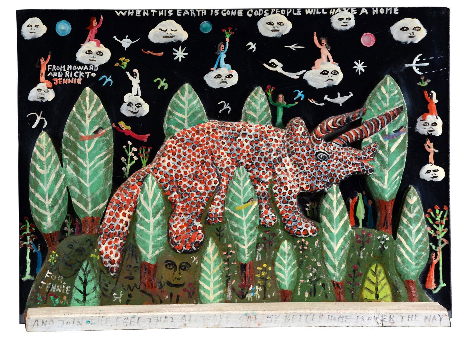 Howard Finster. When This Earth Is Gone Gods People Will Have A Home. (1 of 12)