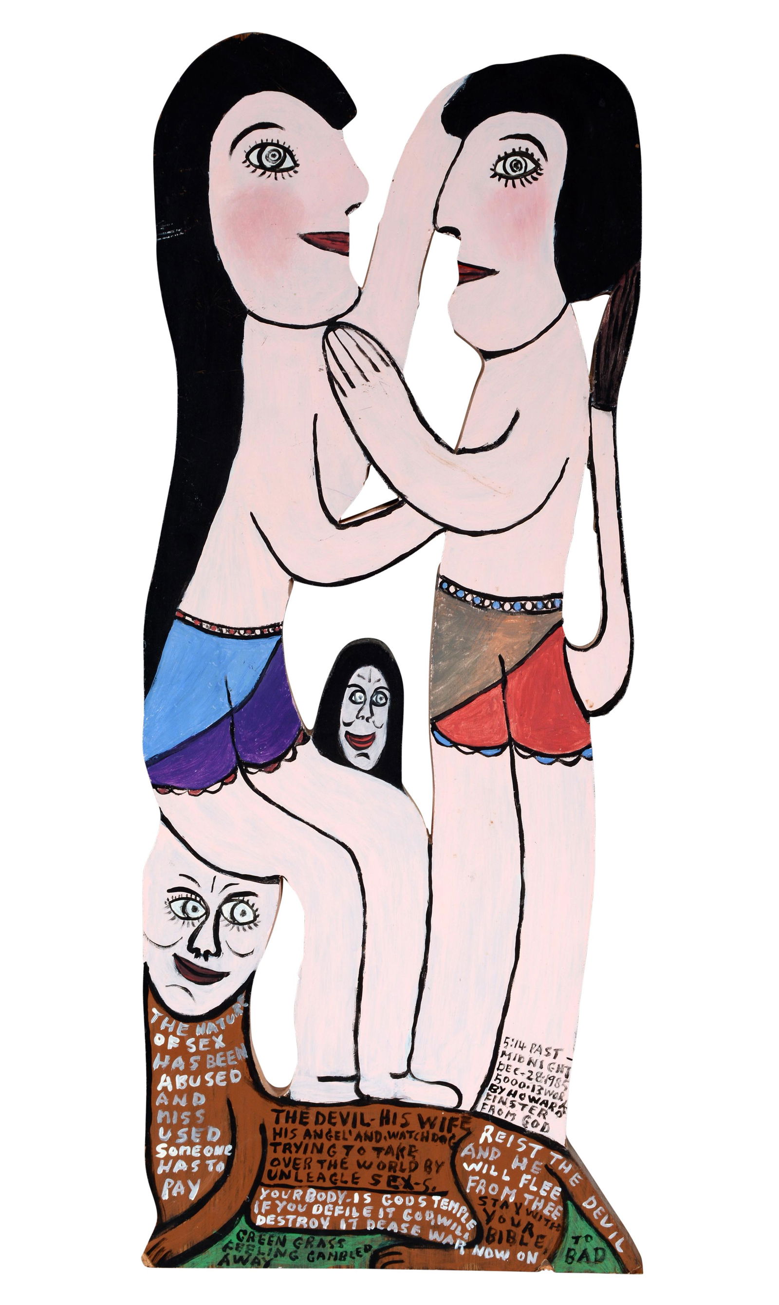 Howard Finster. The Devil And His Wife. (1 of 11)