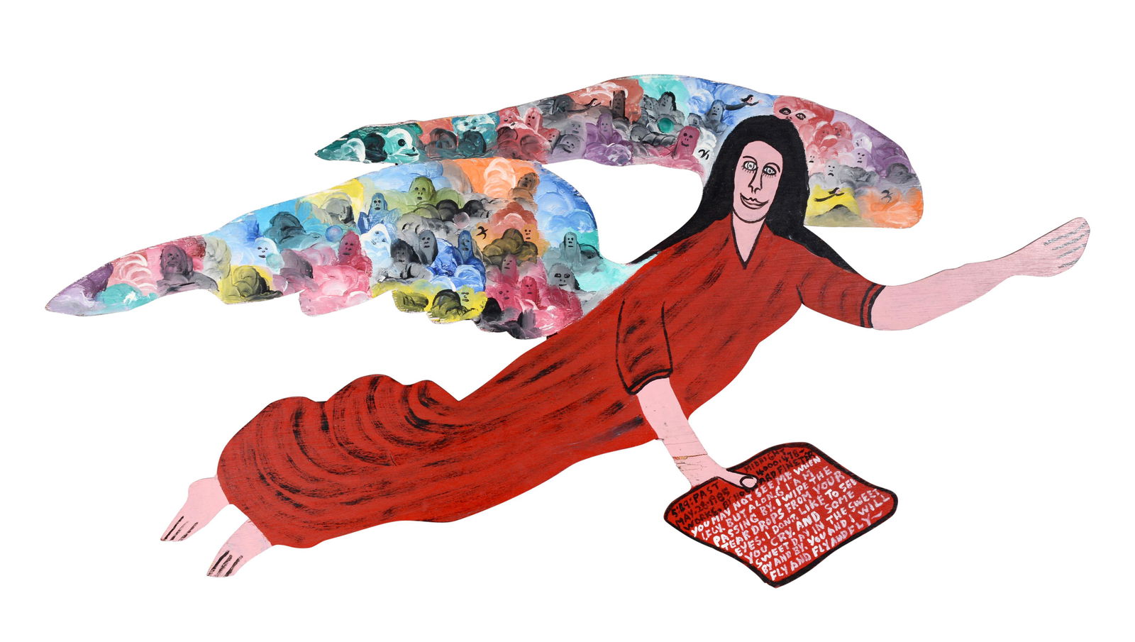 Howard Finster. Angel With Bible and Resting Souls Wings. (1 of 10)