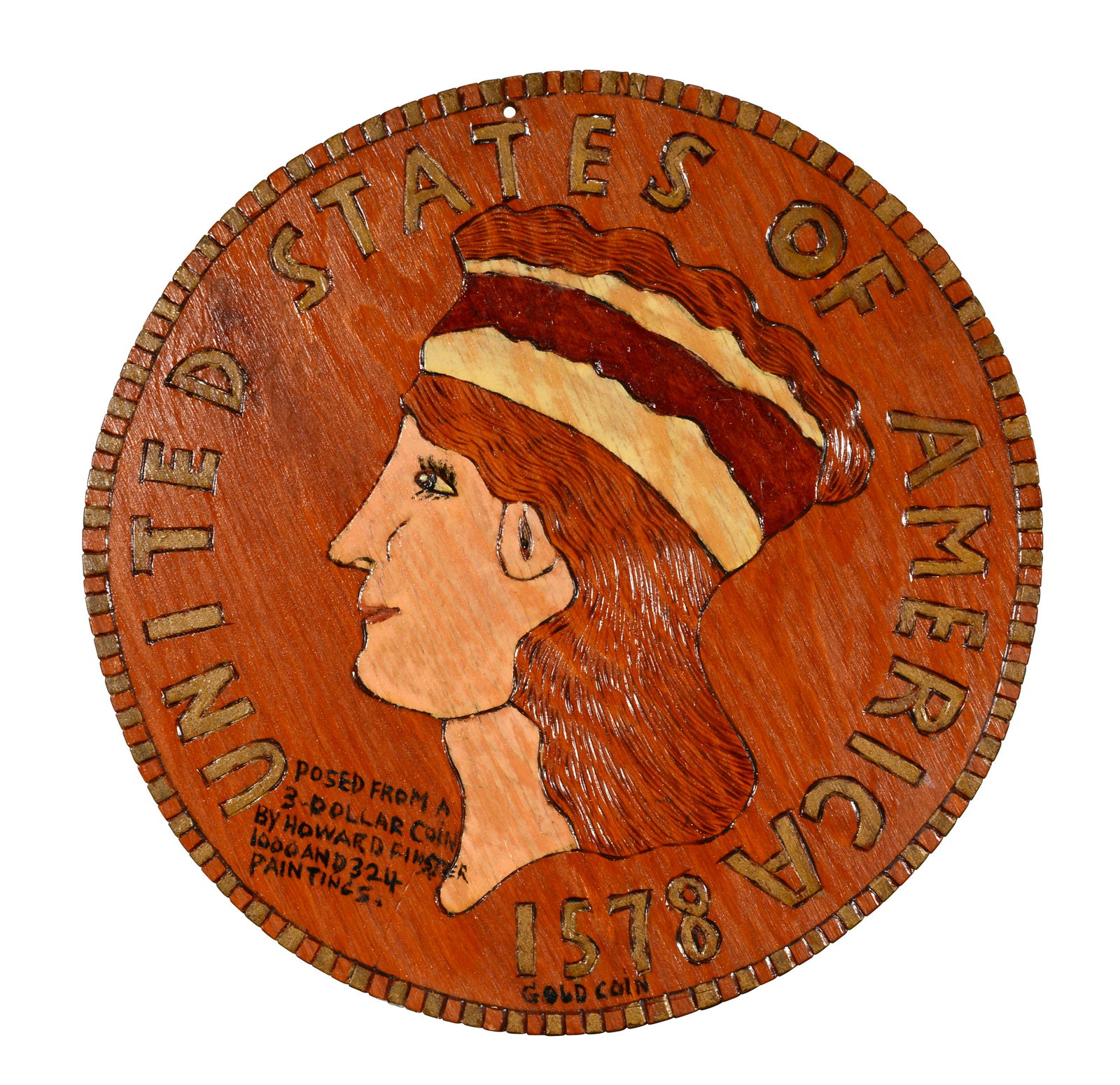 Howard Finster. $3 Coin. (1 of 6)