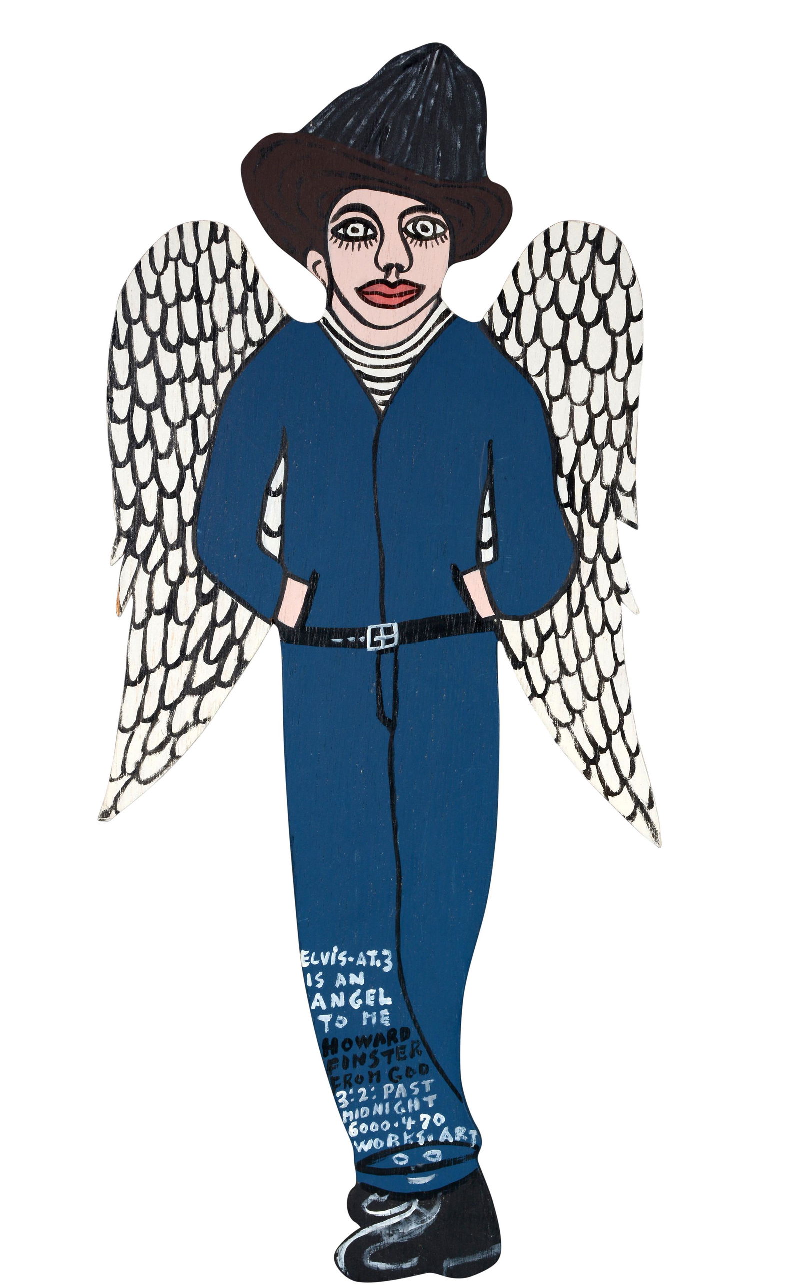 Howard Finster. Elvis At Three Is An Angel To Me. (1 of 6)