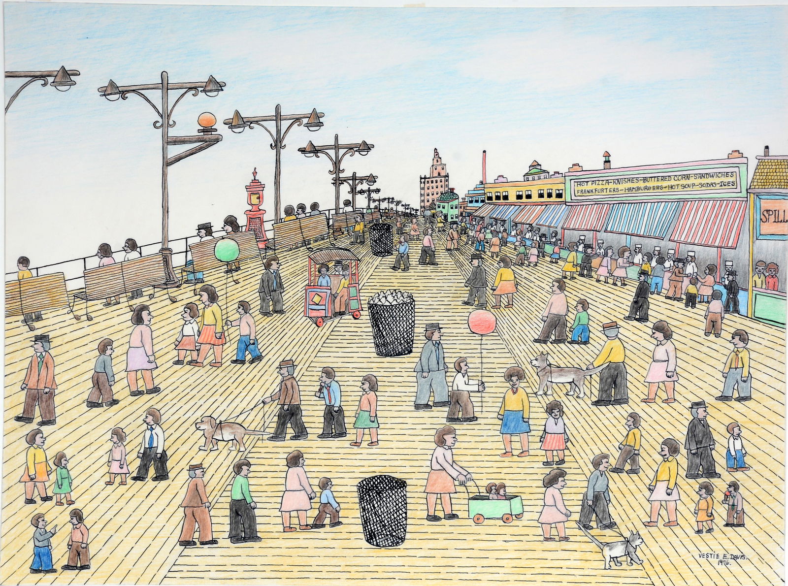 Vestie Davis. Coney Island Board Walk. (1 of 10)