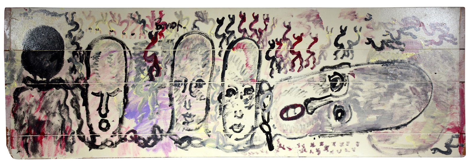 Purvis Young. Five Portraits In Chains. (1 of 7)