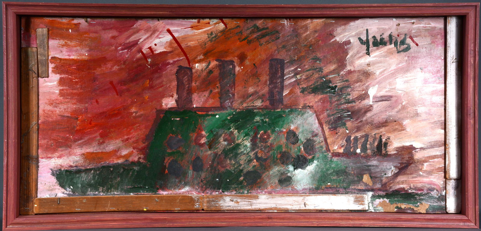 Purvis Young. War Ship. (1 of 4)